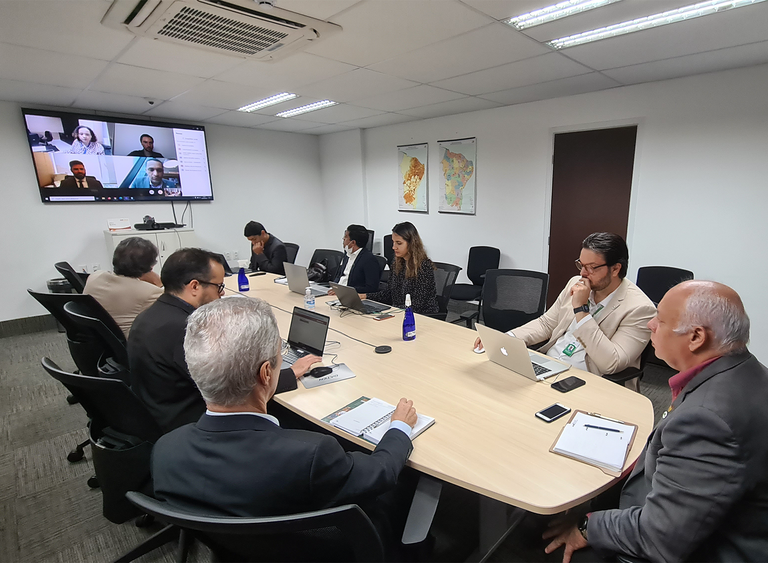 Reunião sobre projetos e entregas