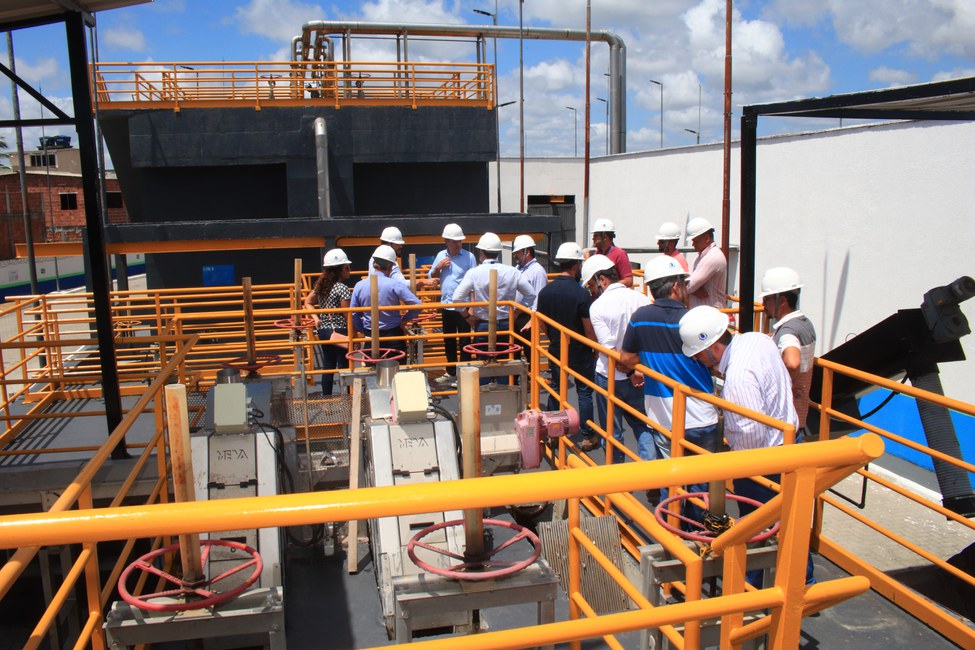 Visita à ETE Prazeres da BRK Ambiental.