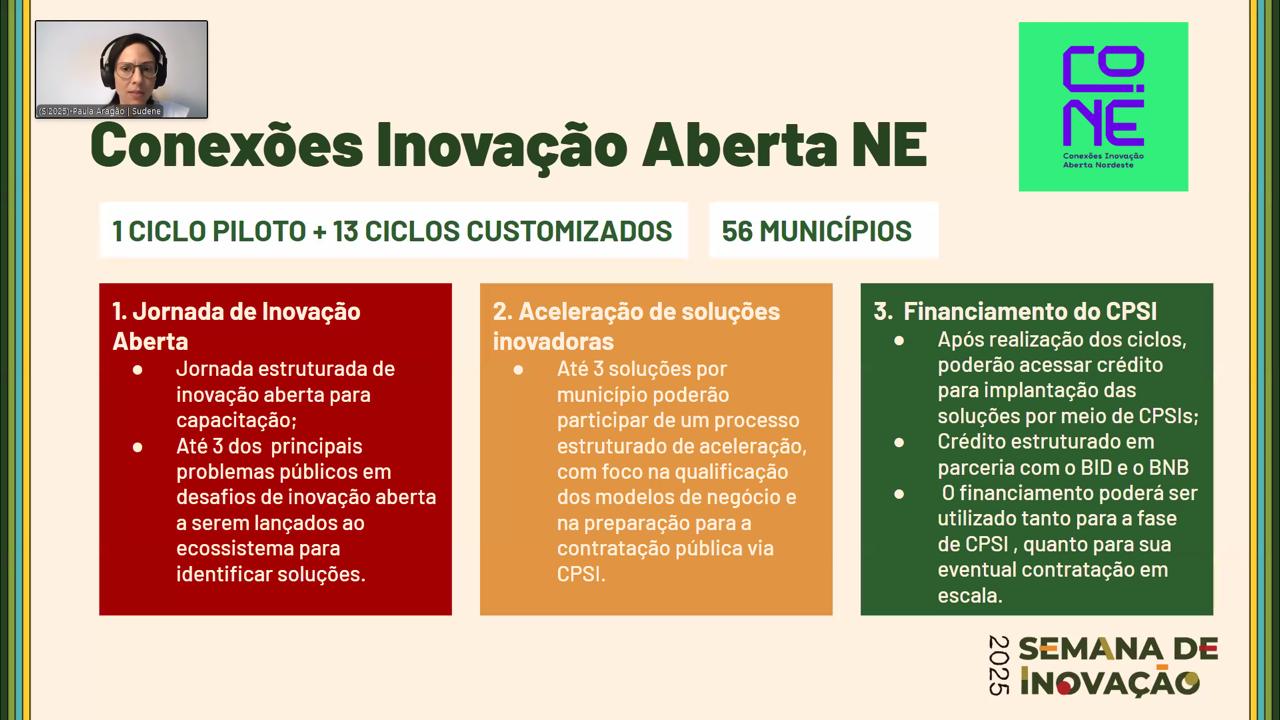 Programa de inovação para os municípios foi apresentado pela Sudene em evento da Enap