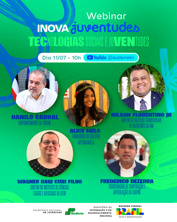 Sudene promove webinar para definir estratégias de divulgação do edital Inova Juventudes