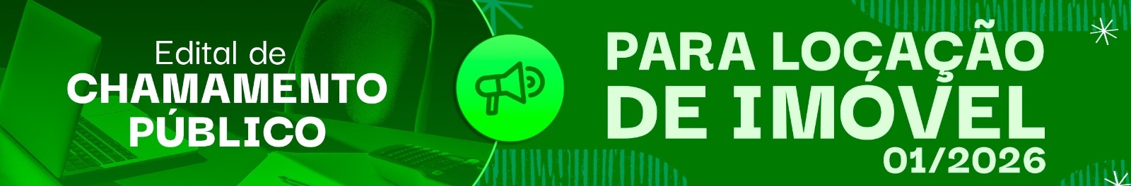 Banner - chamamento público locação imóvel