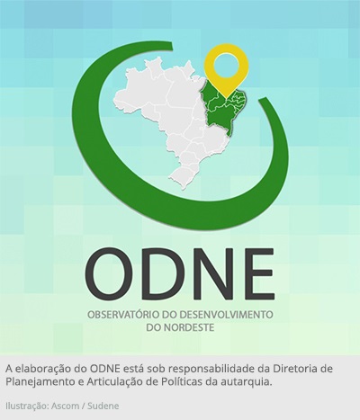 Ilustração da marca do Observatório do Desenvolvimento do Nordeste.