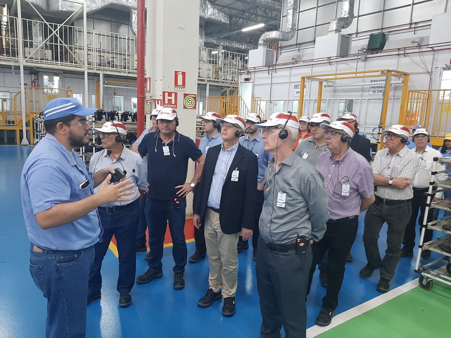 Visita no dia 6 de maio de 2022 - Crédito: Rafael Lourenço/Yamaha - Livre para divulgação, desde que citada a fonte