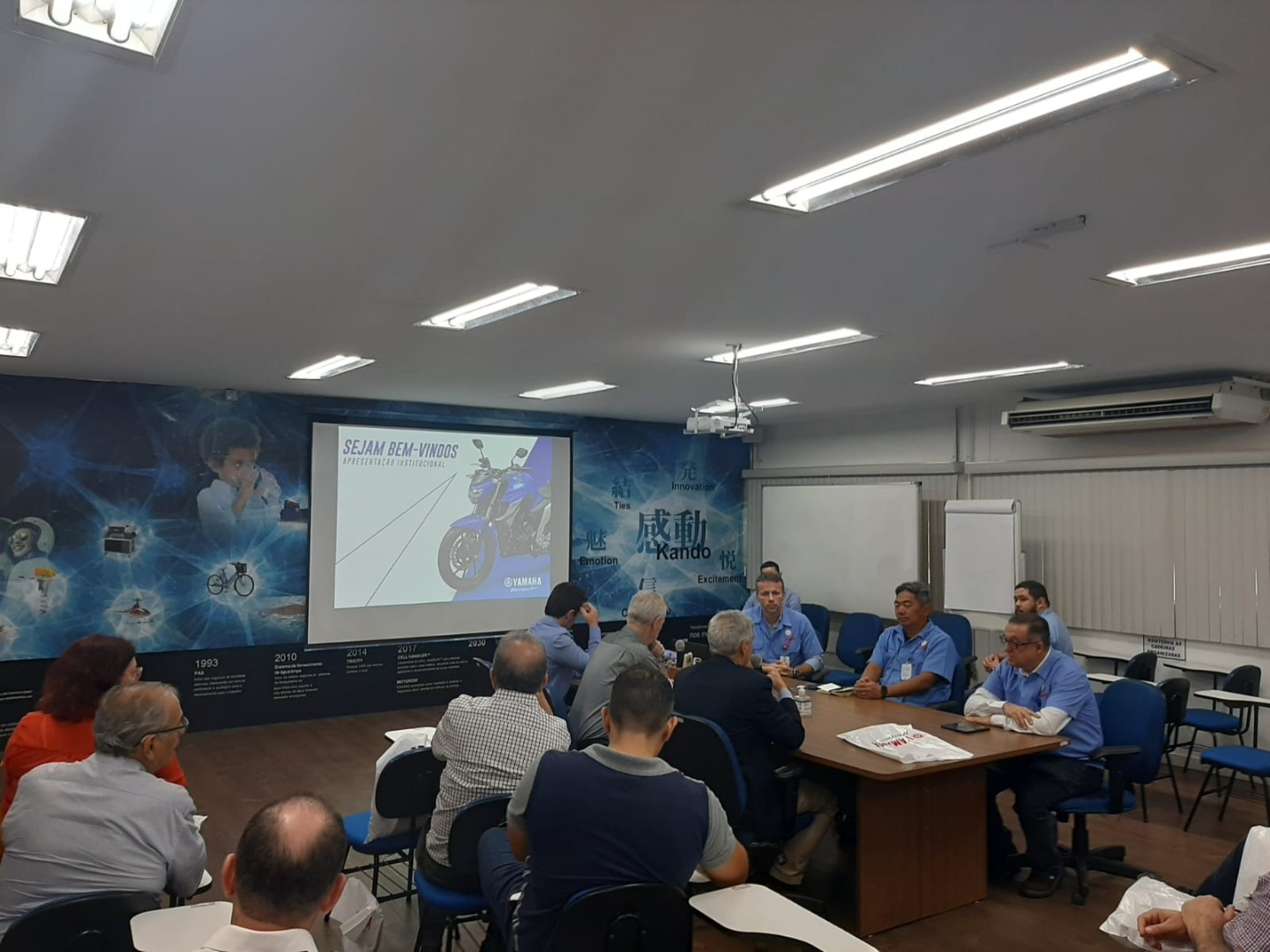 Visita no dia 6 de maio de 2022 - Crédito: Rafael Lourenço/Yamaha - Livre para divulgação, desde que citada a fonte