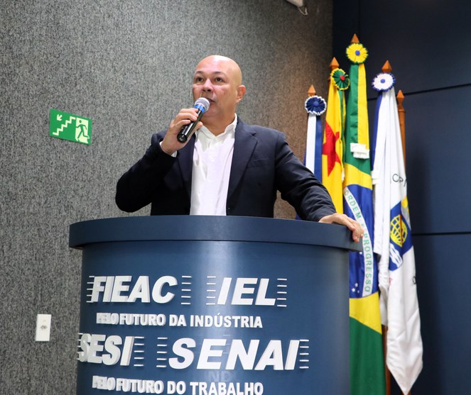 Presidente da Fieac, José Adriano, na abertura de Jornada da Suframa no Acre