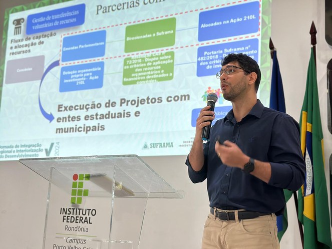 Palestra da Suframa na Jornada em Rondônia