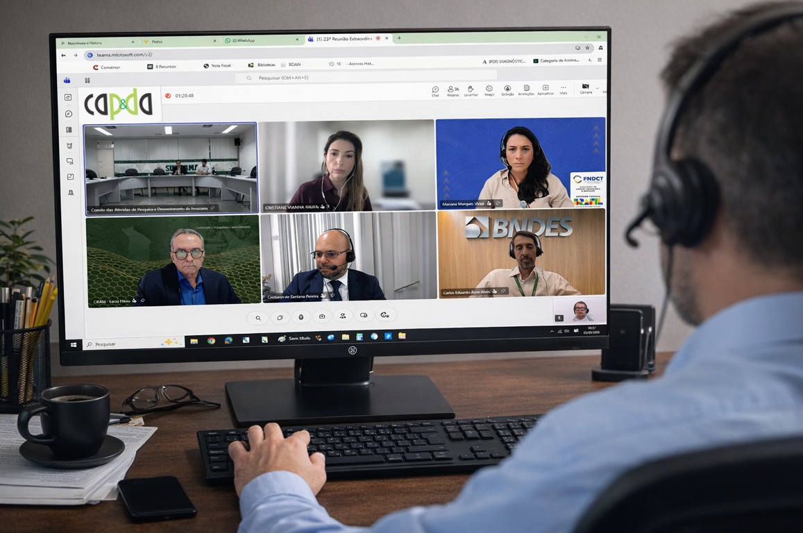 Assunto foi o tema principal da 23ª Reunião Extraordinária do Capda, realizada nesta quinta (5), quando a Finep apresentou um balanço da execução do orçamento do Fundo Setorial CT-Amazônia em 2025 e as perspectivas de recursos para 2026.