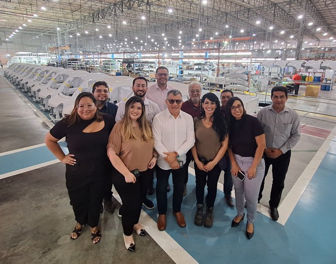 Equipe Suframa na visita a Effa Motors em Manaus