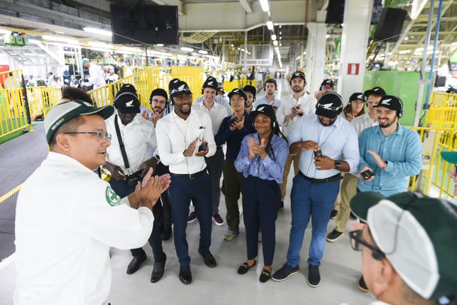 Visita à empresa Moto Honda