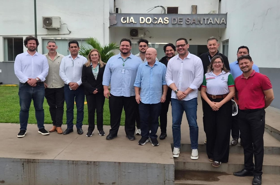 Agenda da tarde desta sexta-feira (24) incluiu visitas à Companhia das Docas de Santana (CDSA) e à área portuária; uma reunião institucional com o prefeito Sebastião Bala Rocha e equipe, além ida ao HUB de Inovação de Santana e ao Engenho Café de Açaí.