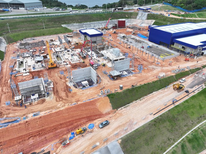 Foto mostra grande empreendimento de geração de energia