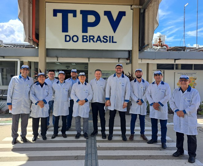 Comitiva da Suframa na visita à TPV