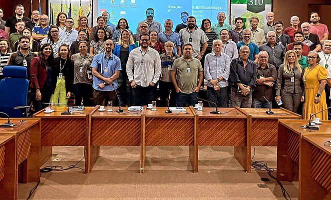 Coordenação-Geral de Acompanhamento de Projetos Industriais em  reunião na Suframa