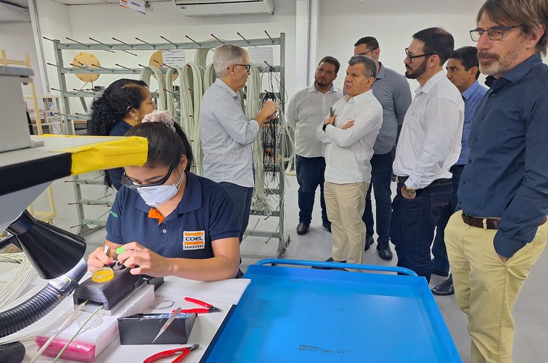 Suframa visita unidade produtiva da Coelmatic S/A