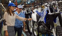 Superintendente da SUFRAMA visita fábrica da Yamaha