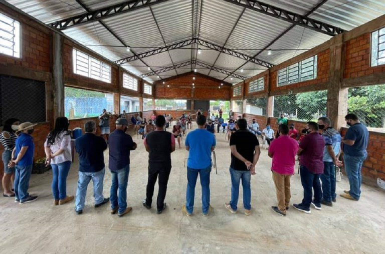 Suframa participa no dia 13 da inauguração do Feirão do Produtor Rural de Triunfo, em Candeias do Jamari (Foto: Divulgação SEOSP/RO)