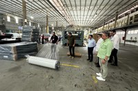 Suframa visita fabricante de colchões do Polo Industrial de Manaus