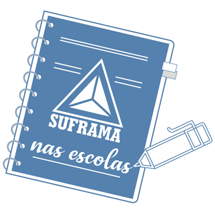 Marca do projeto Suframa nas Escolas