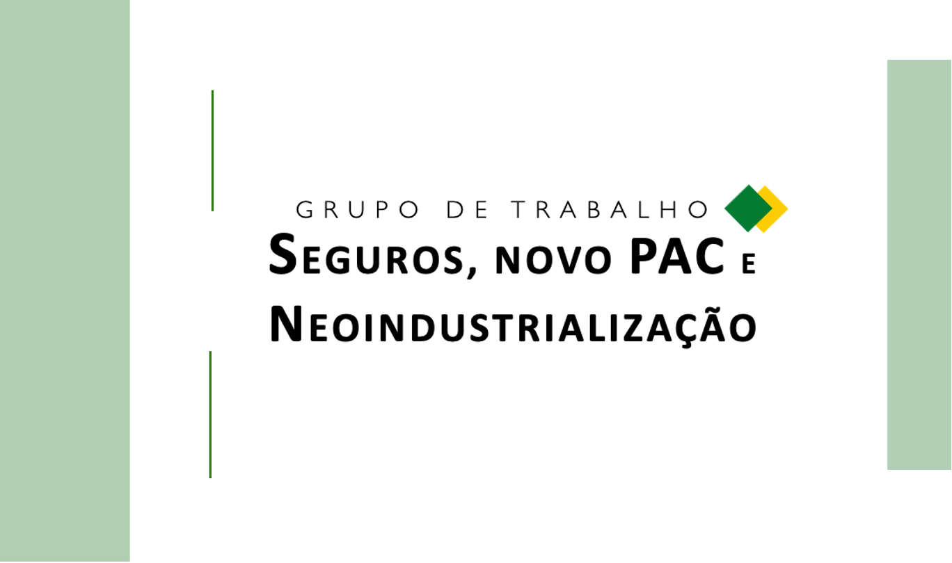 Clique na imagem para saber mais informações sobre grupo de trabalho seguros, novo pac e neoindustrialização