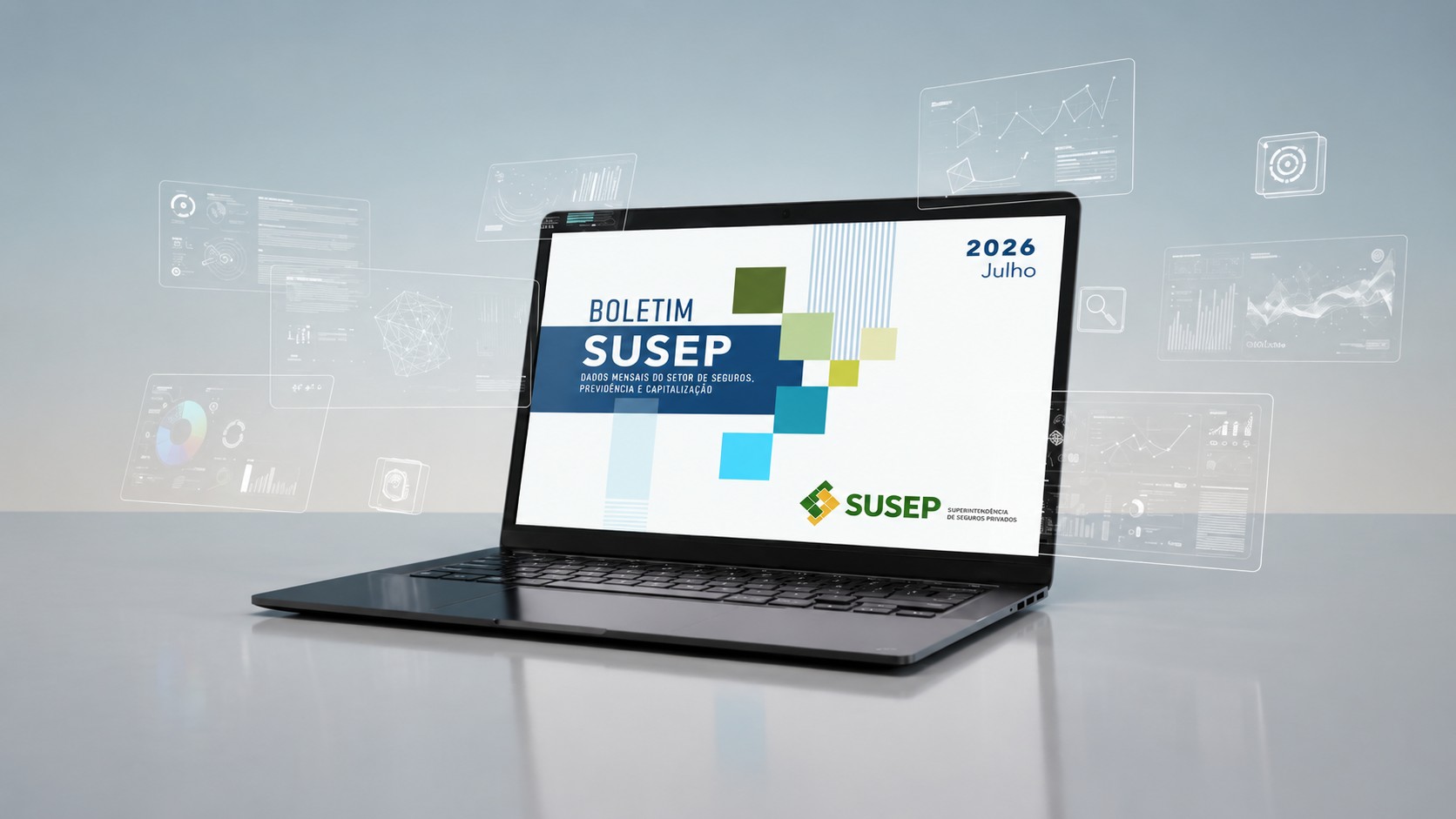 Susep publica Boletim com dados do setor supervisionado até julho de 2026