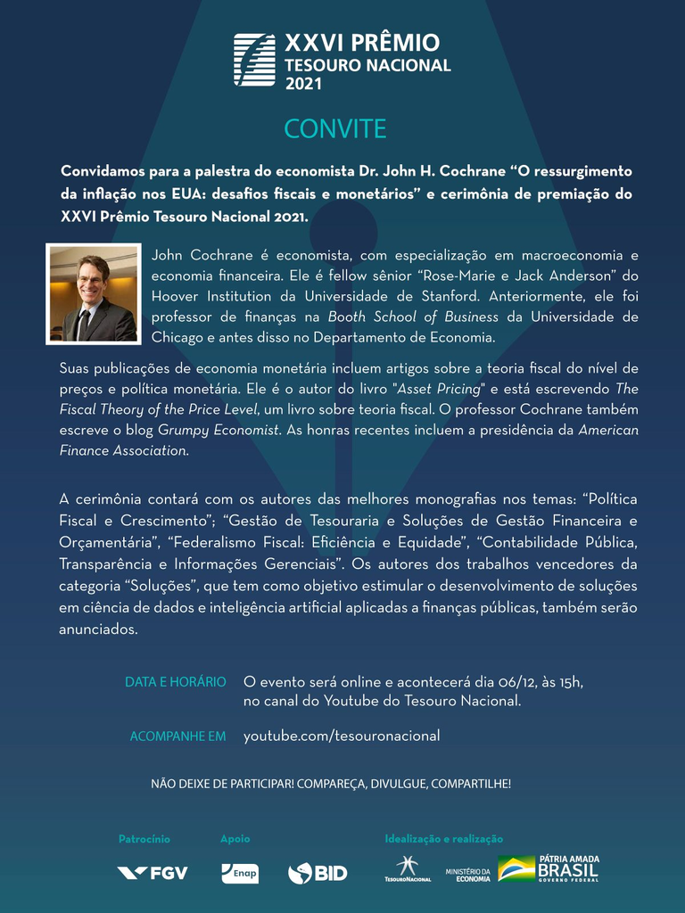 Palestra XXVI Prêmio Tesouro 2021