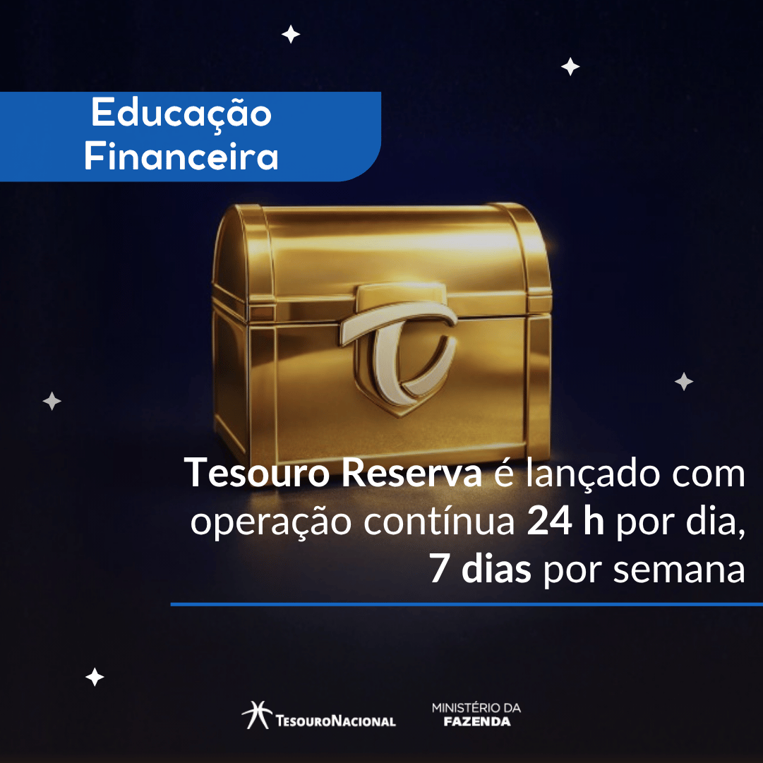 Tesouro Reserva: novo título do Tesouro Direto com operações 24/7