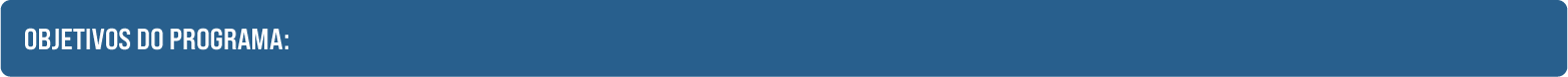 Objetivos do Programa