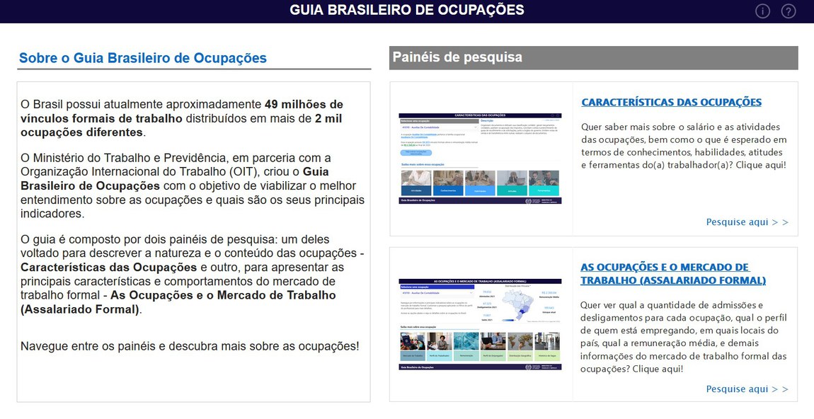 Guia Brasileiro de Ocupações