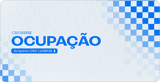 CBO2002 - Ocupação - ARQUIVO CSV(106KB)