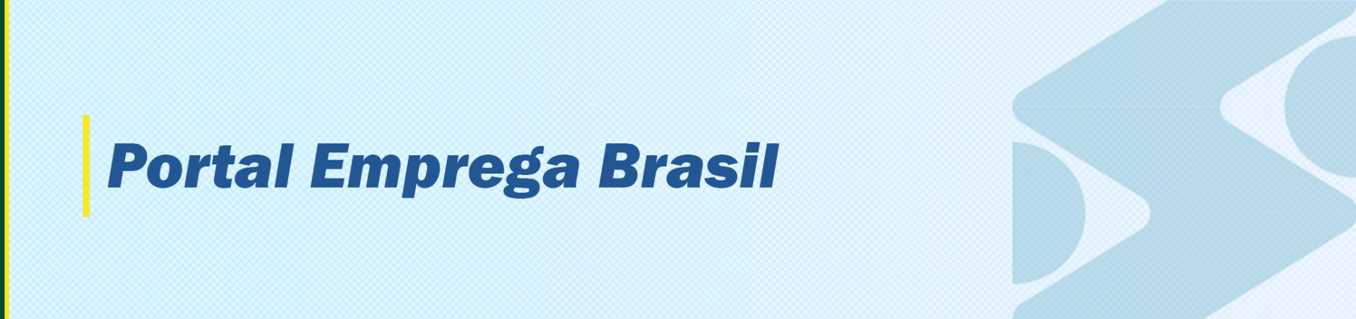 Página referente à Portal Emprega Brasil