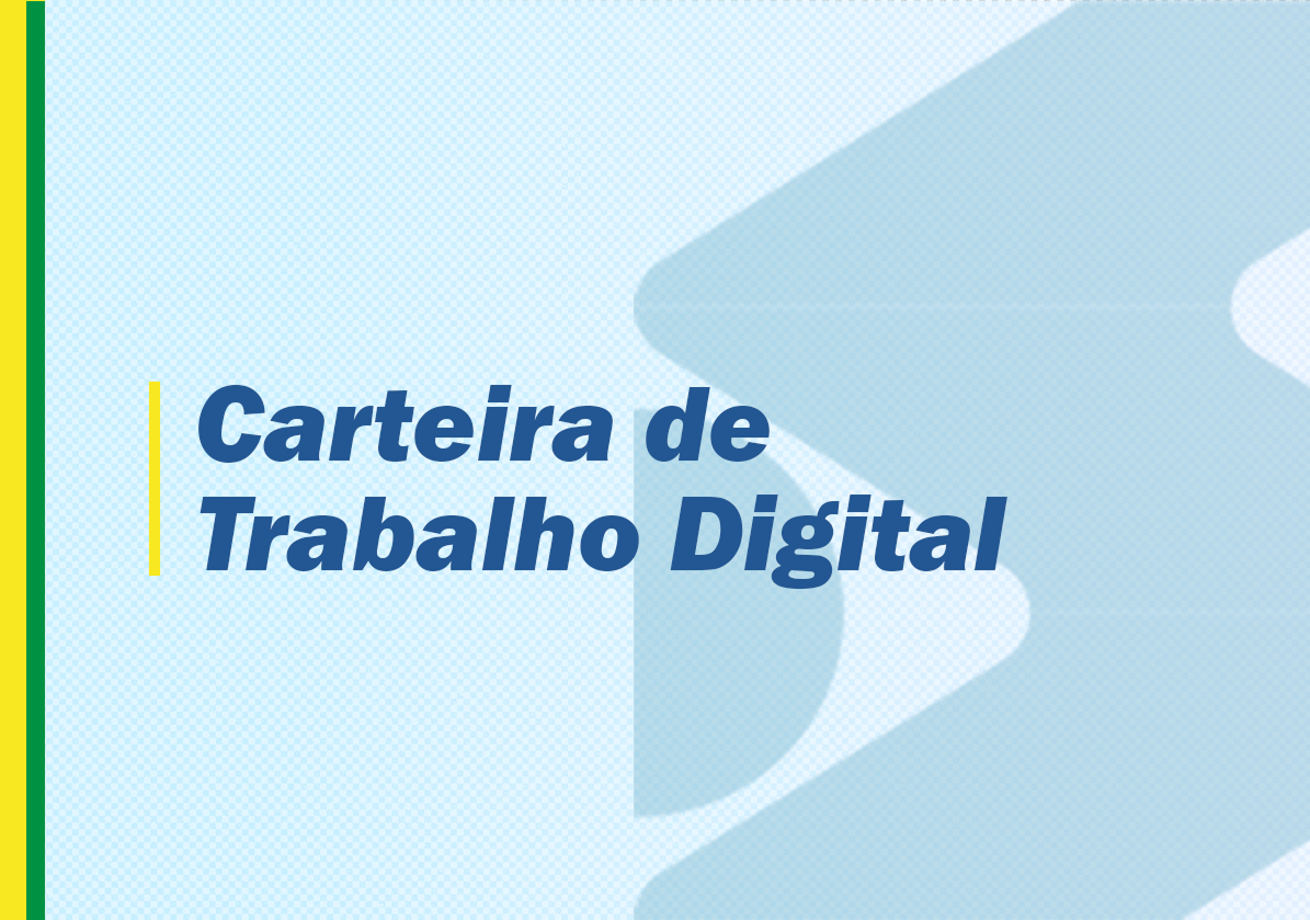 Página referente à Carteira de Trabalho Digital
