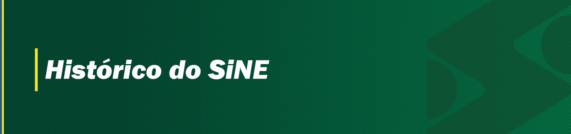 Página referente à Histórico do Sine 