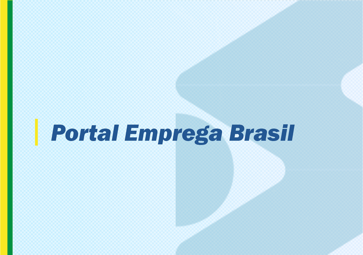 Página referente à Portal Emprega Brasil