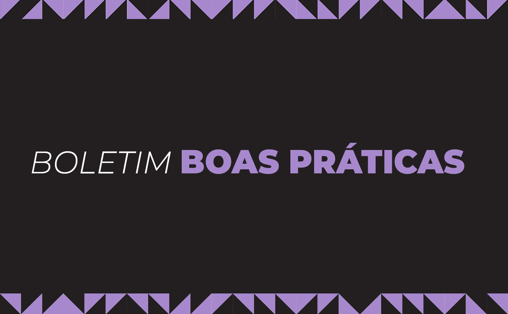 Página de boletim das boas práticas