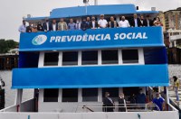 Ministro visita PREVBarco II em Manaus e apresenta Serviço Civil Voluntário a prefeitos do Amazonas e do Pará