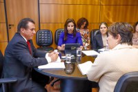 Luiz Marinho recebe representante do Ministério de Transportes do Reino Unido