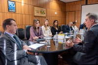 Ministro Luiz Marinho recebe dirigente do UFCW para tratar de cooperação sindical entre Brasil e Estados Unidos