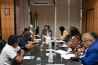 Luiz Marinho recebe representantes da Associação Nacional dos Aeroviários e dos Trabalhadores Terceirizados do Setor Aéreo