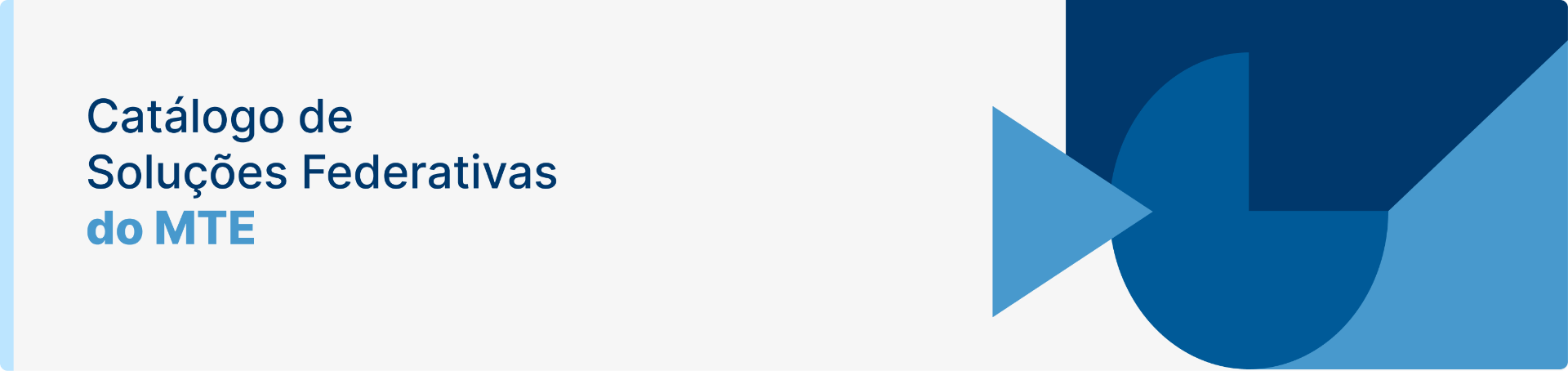 Catálogo de Soluções Federativas do MTE