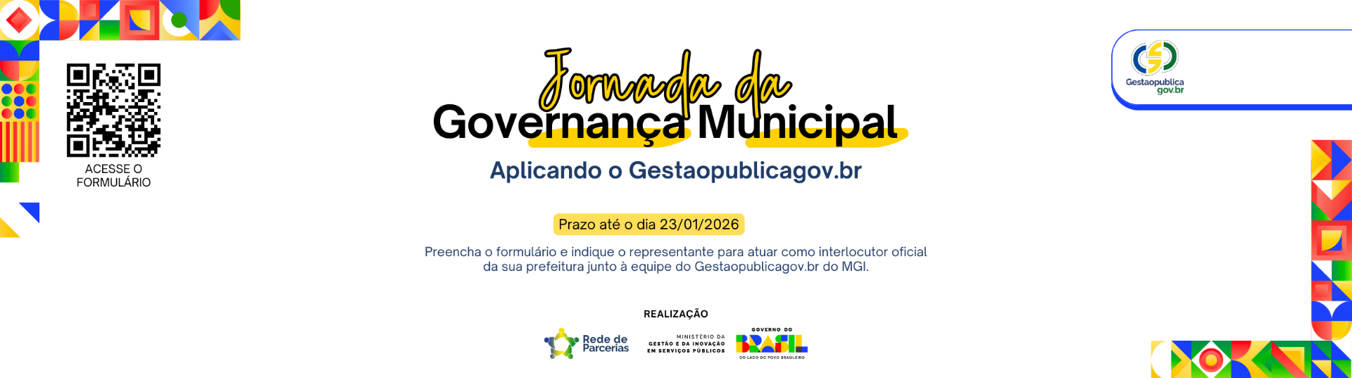 Indicação para Jornada da Governança Municipal