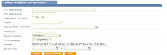 regularidade - alternativa
