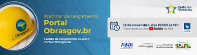 Banner Lançamento Portal Obrasgov