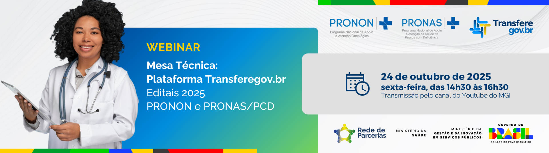 Webinar Editais 2025 Pronon e Pronas-PCD banner portal