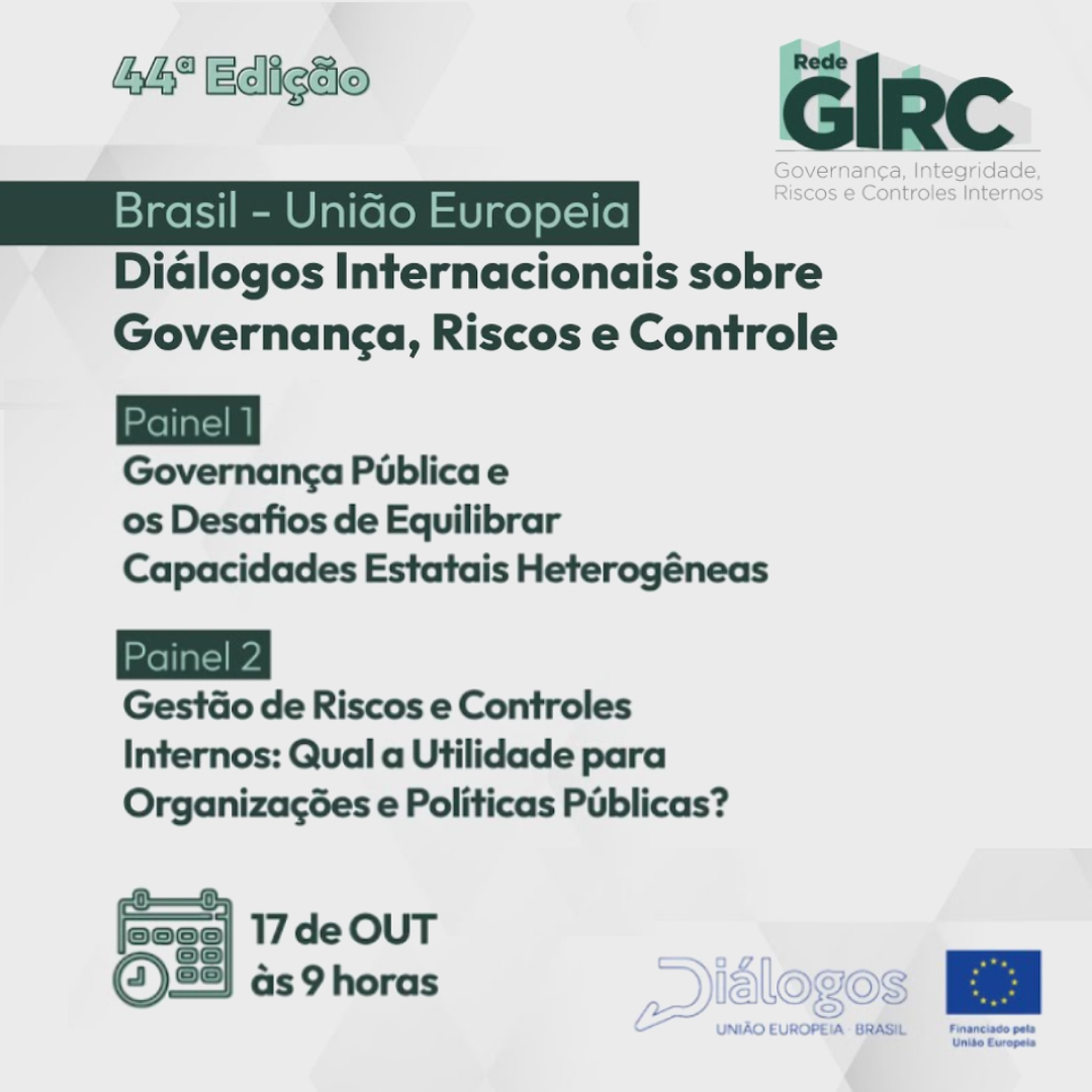 44ª Edição da Rede Girc - Governança, Integridade, Riscos e Controle