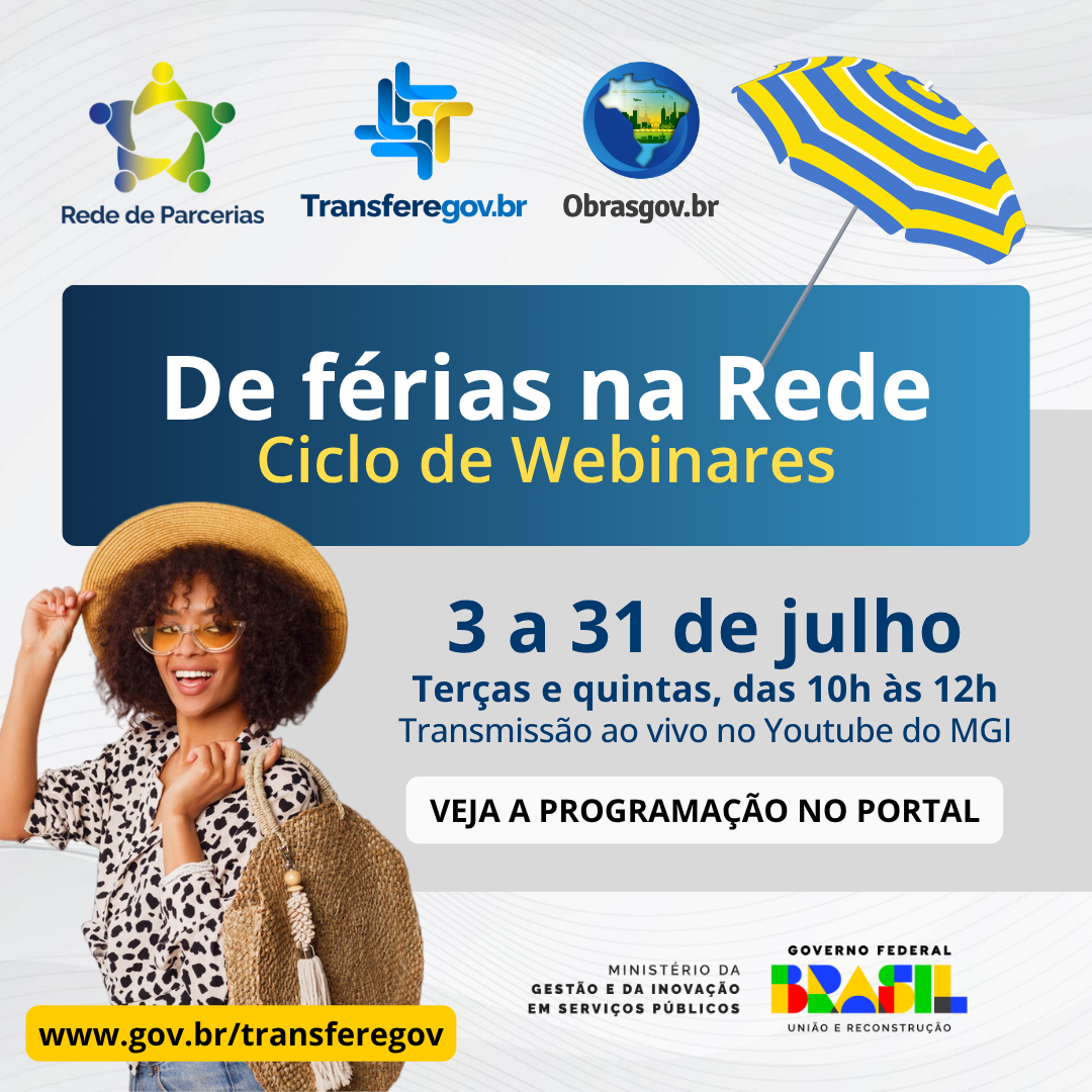 De férias na Rede: Ciclo de Webinares 2025