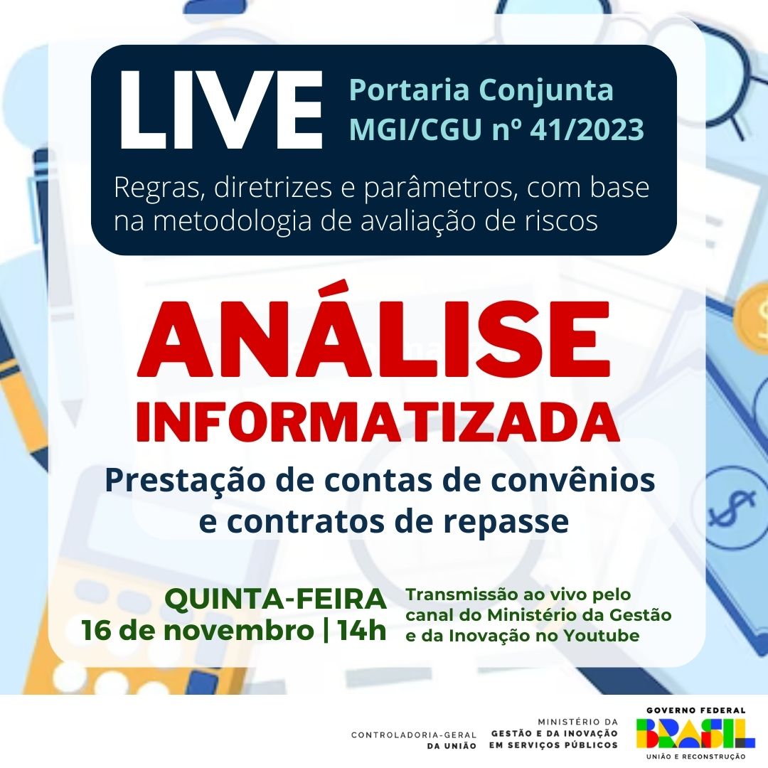 Live | Análise informatizada de prestação de contas