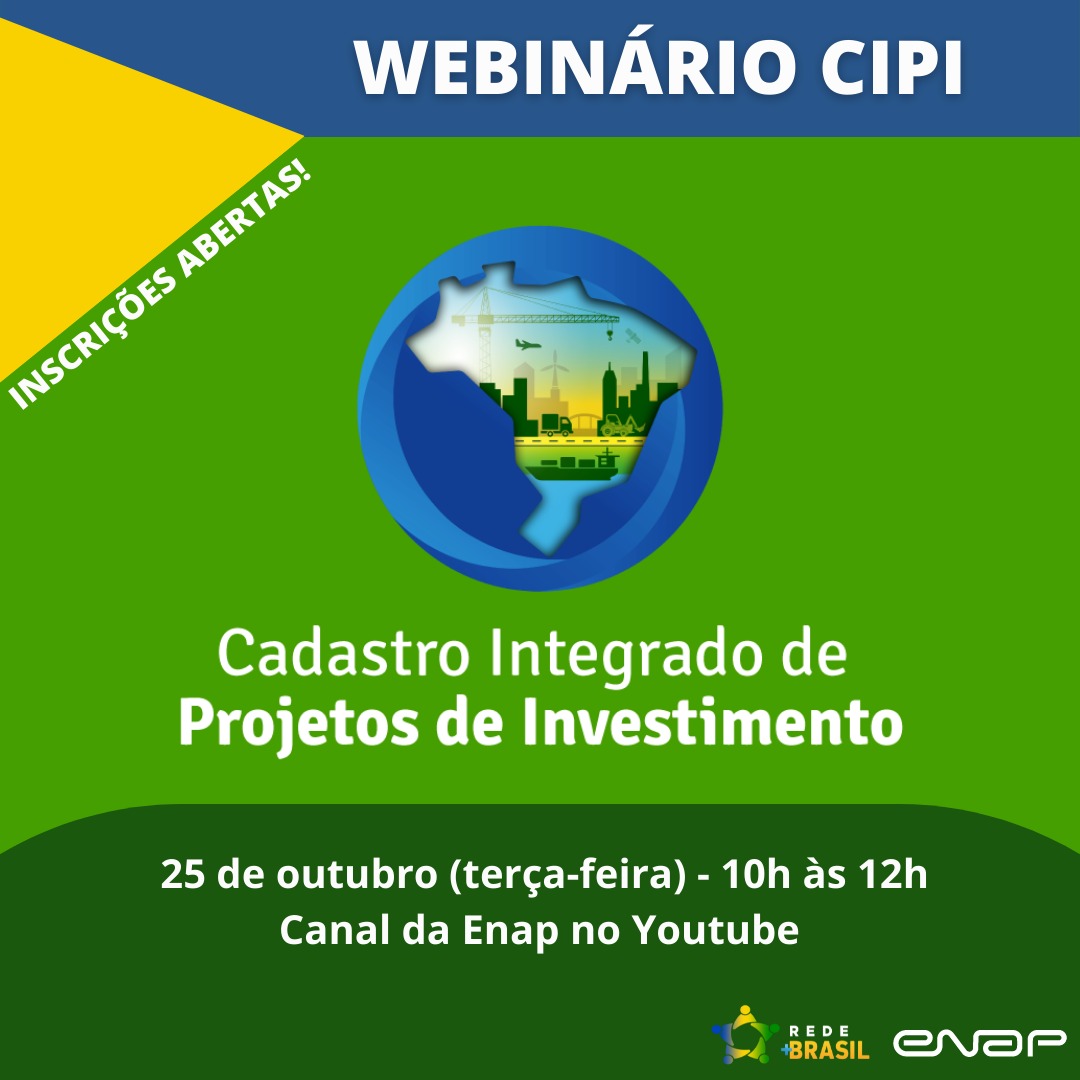 Webinar sobre CIPI na Enap