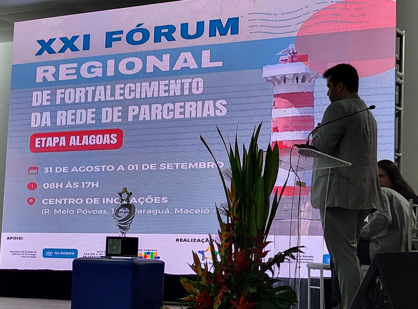 31/08/2023 - 21º Fórum Regional de Fortalecimento da Rede de Parcerias - Etapa Alagoas