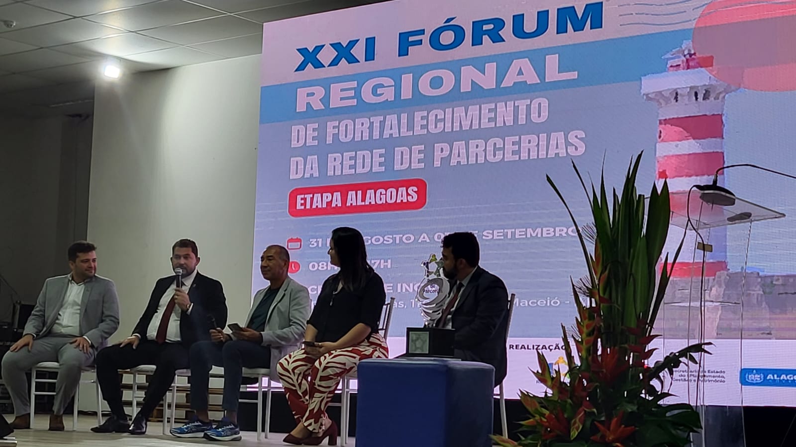 31/08/2023 - 21º Fórum Regional de Fortalecimento da Rede de Parcerias - Etapa Alagoas