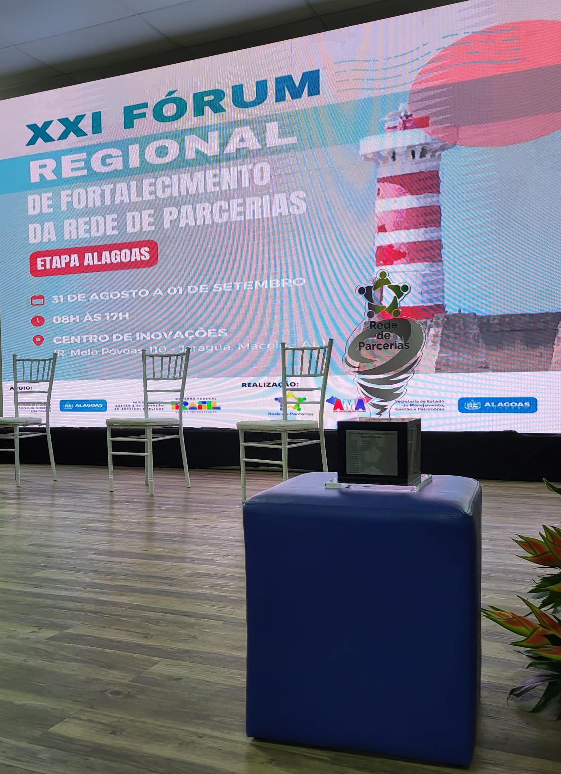 31/08/2023 - 21º Fórum Regional de Fortalecimento da Rede de Parcerias - Etapa Alagoas